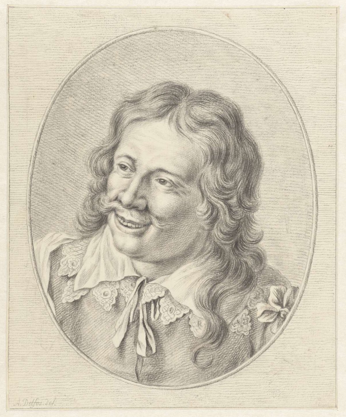 Mansbuste, Abraham Delfos, 1741 - 1820