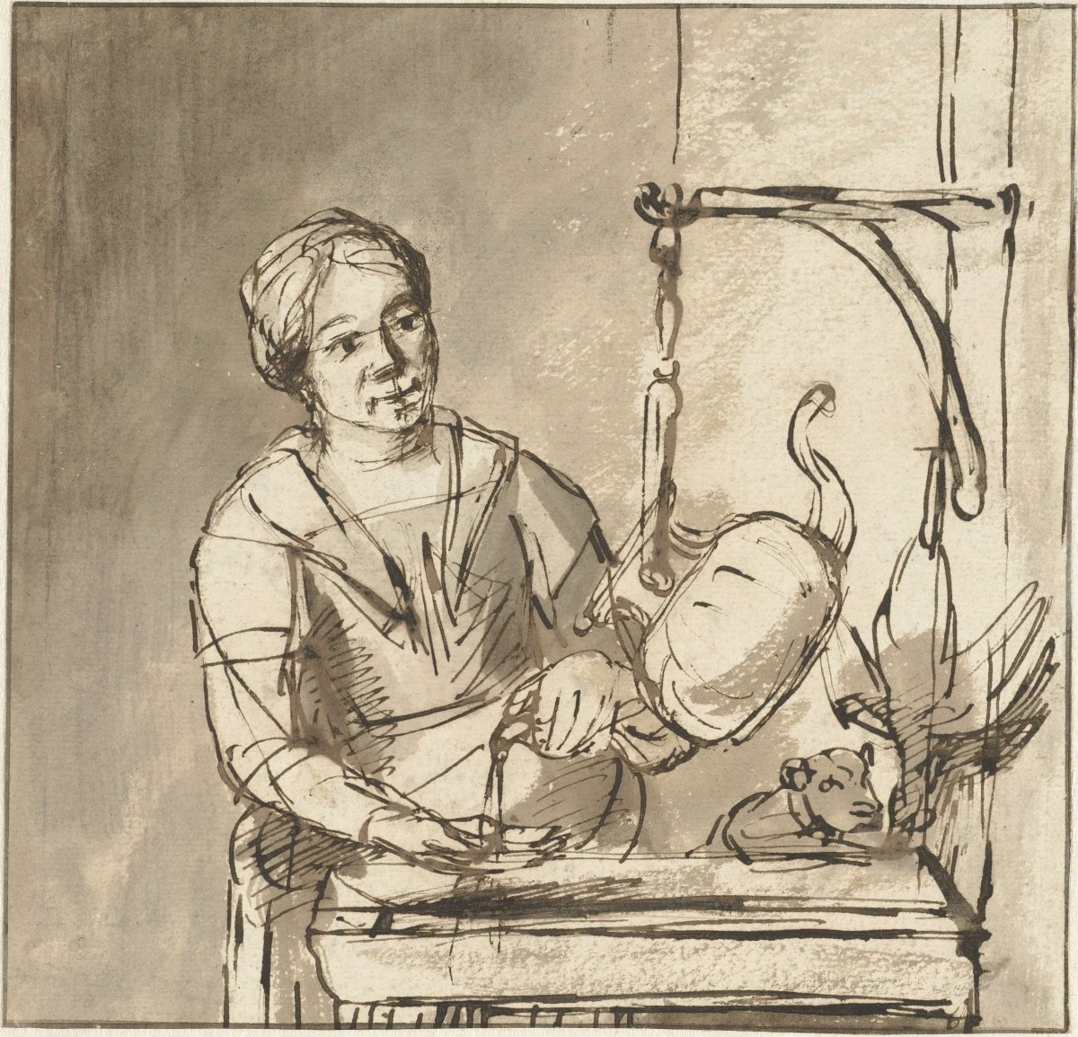 The kitchen maid, Nicolaes Maes, 1644 - 1693