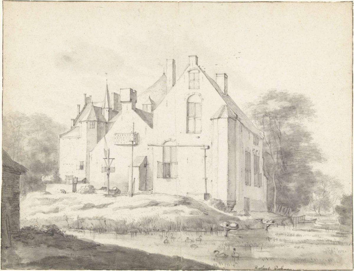 View of Kasteel Raaphorst, Seen from the South-west (?), Roelant Roghman, 1646