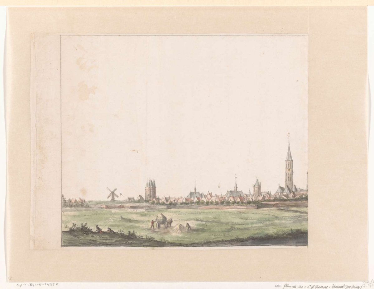 View of Zwolle, Gerrit Grasdorp, 1600 - 1699
