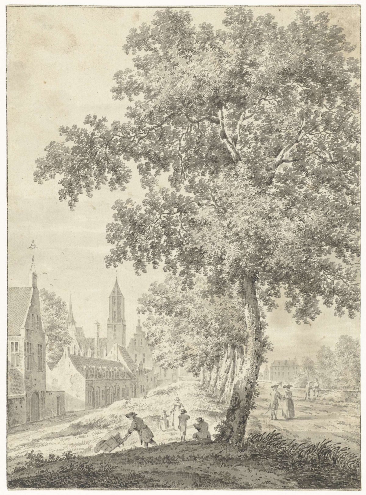 On the city wall in Utrecht, Pieter Jan van Liender, 1737 - 1779