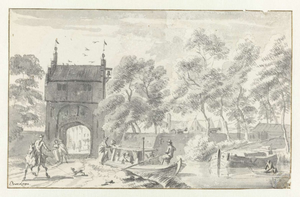 The Railway Barge, Allaert van Everdingen, 1631 - 1675