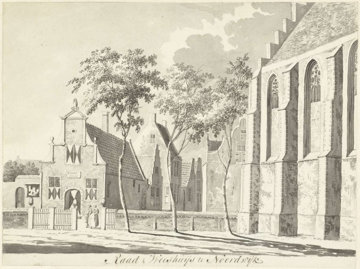 Council house and orphanage at Noordwijk, Hendrik Tavenier, 1786