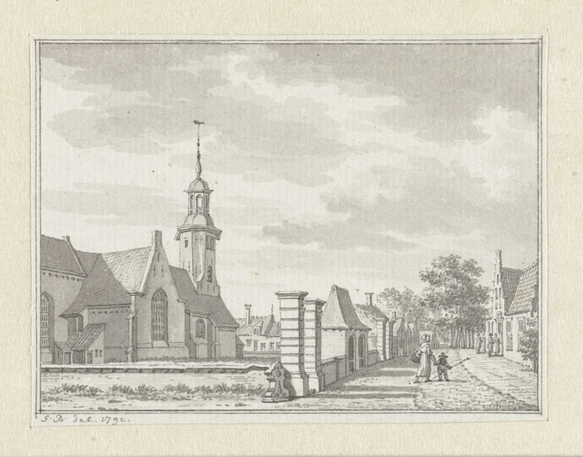 The church at 's-Gravenpolder, Jan Bulthuis, 1792