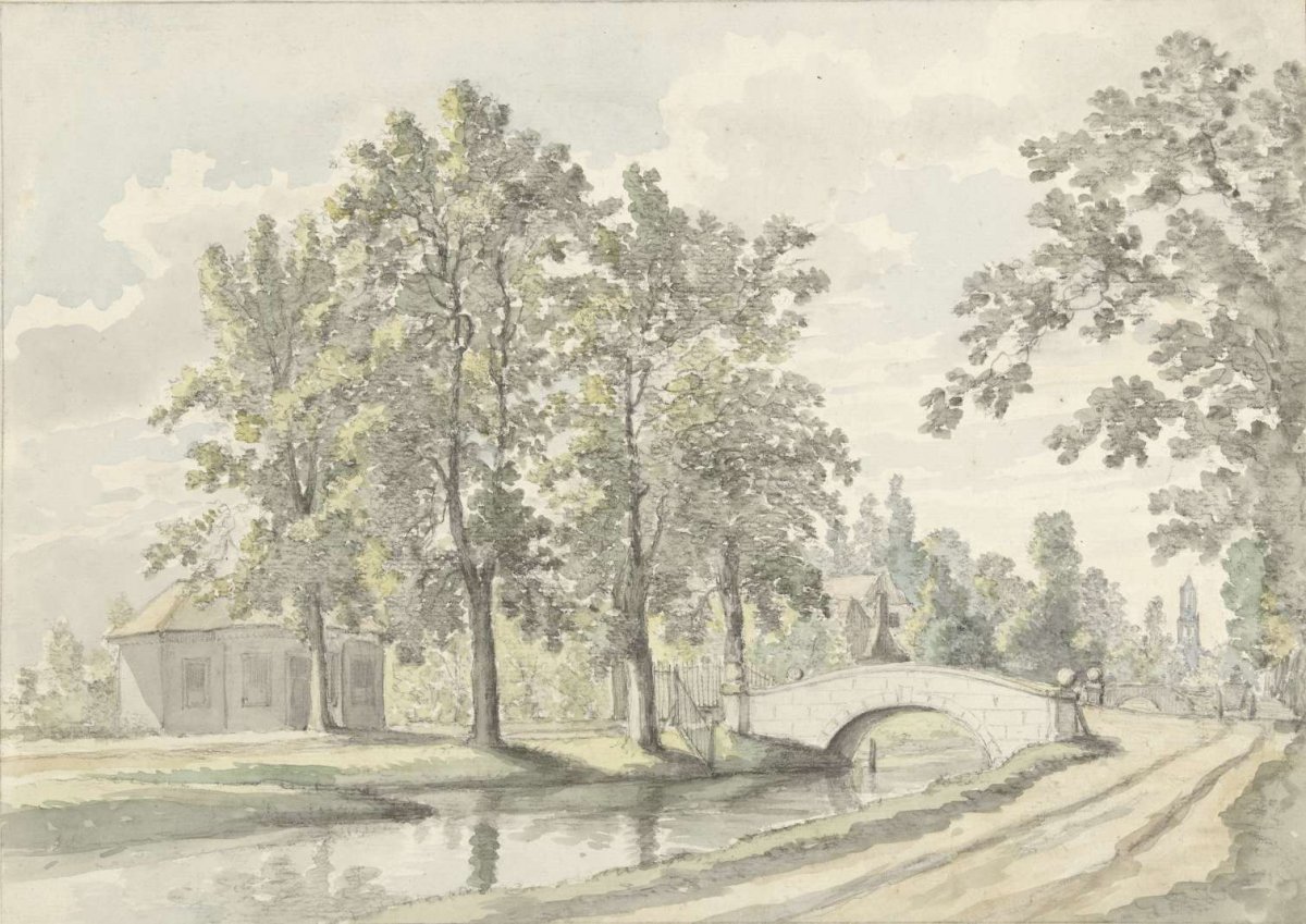 View of the Biltstraat outside of Utrecht, Johannes Jelgerhuis, 1812