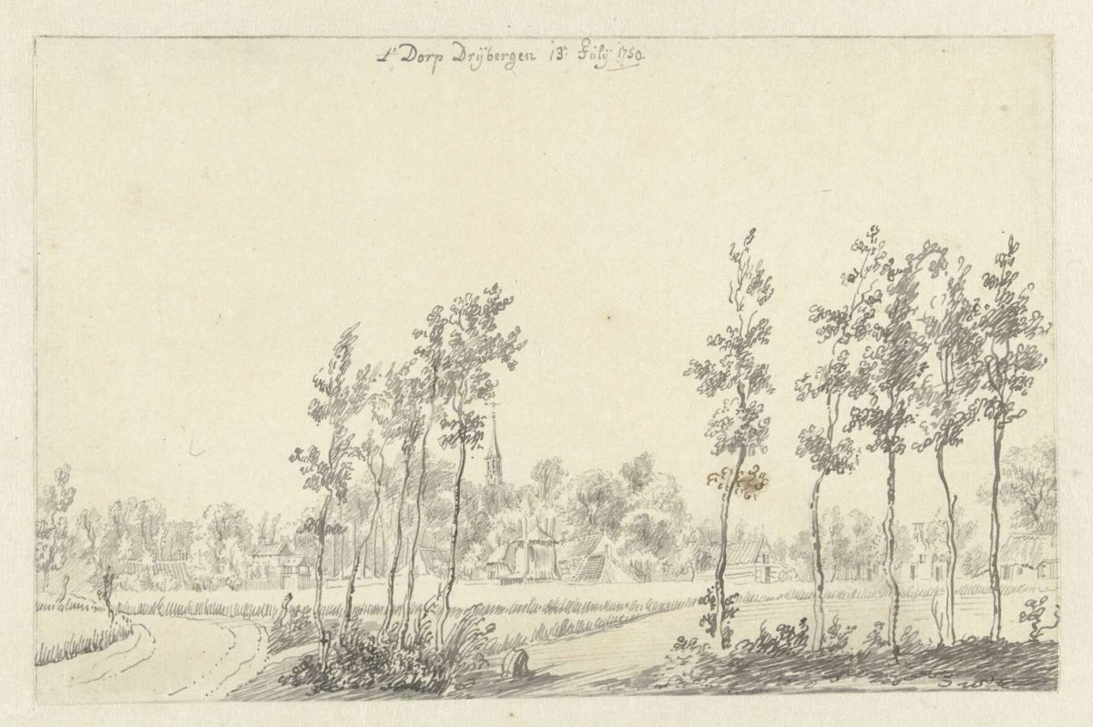 View of the village of Driebergen, Jan de Beijer, 1750