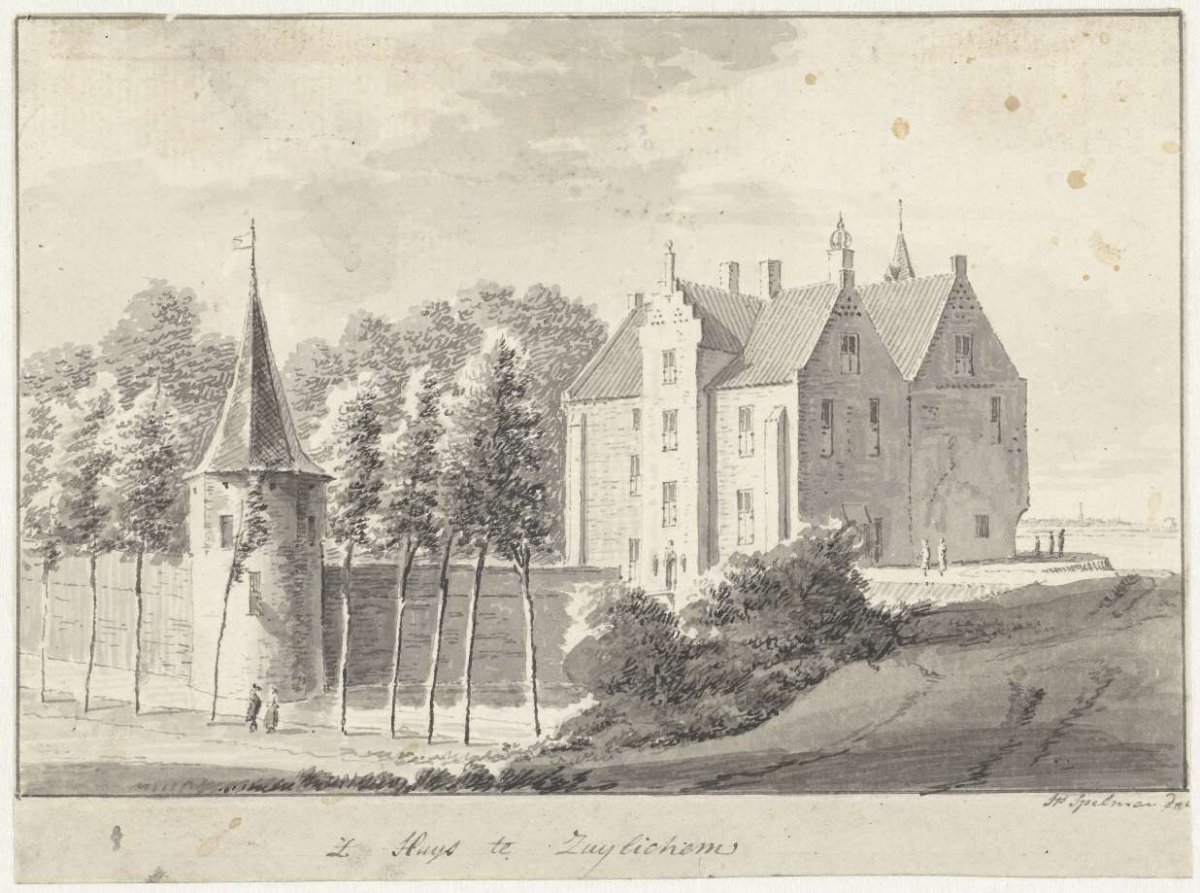 The castle at Zuilichem, Hendrik Spilman, 1733 - 1784