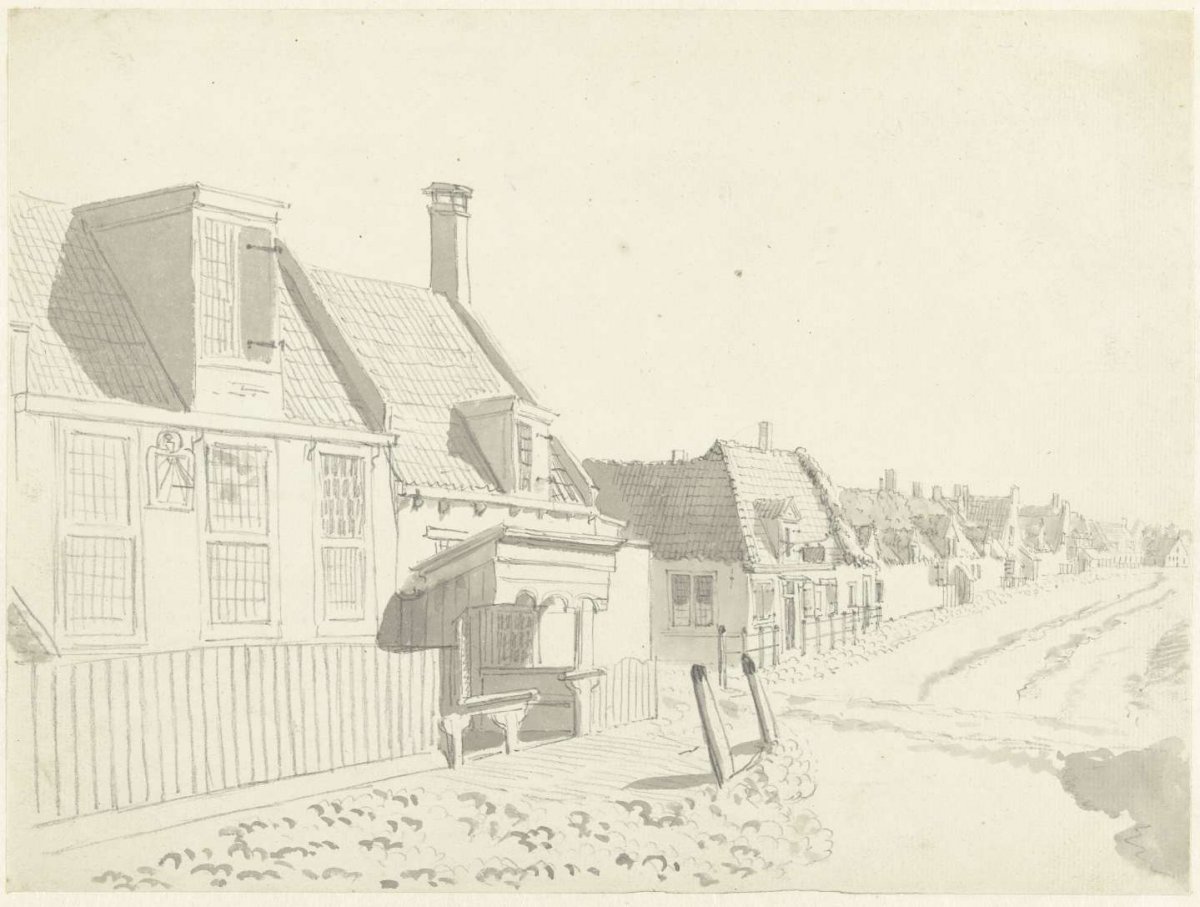 View of Westkapelle, on Walcheren, anonymous, c. 1700 - c. 1800
