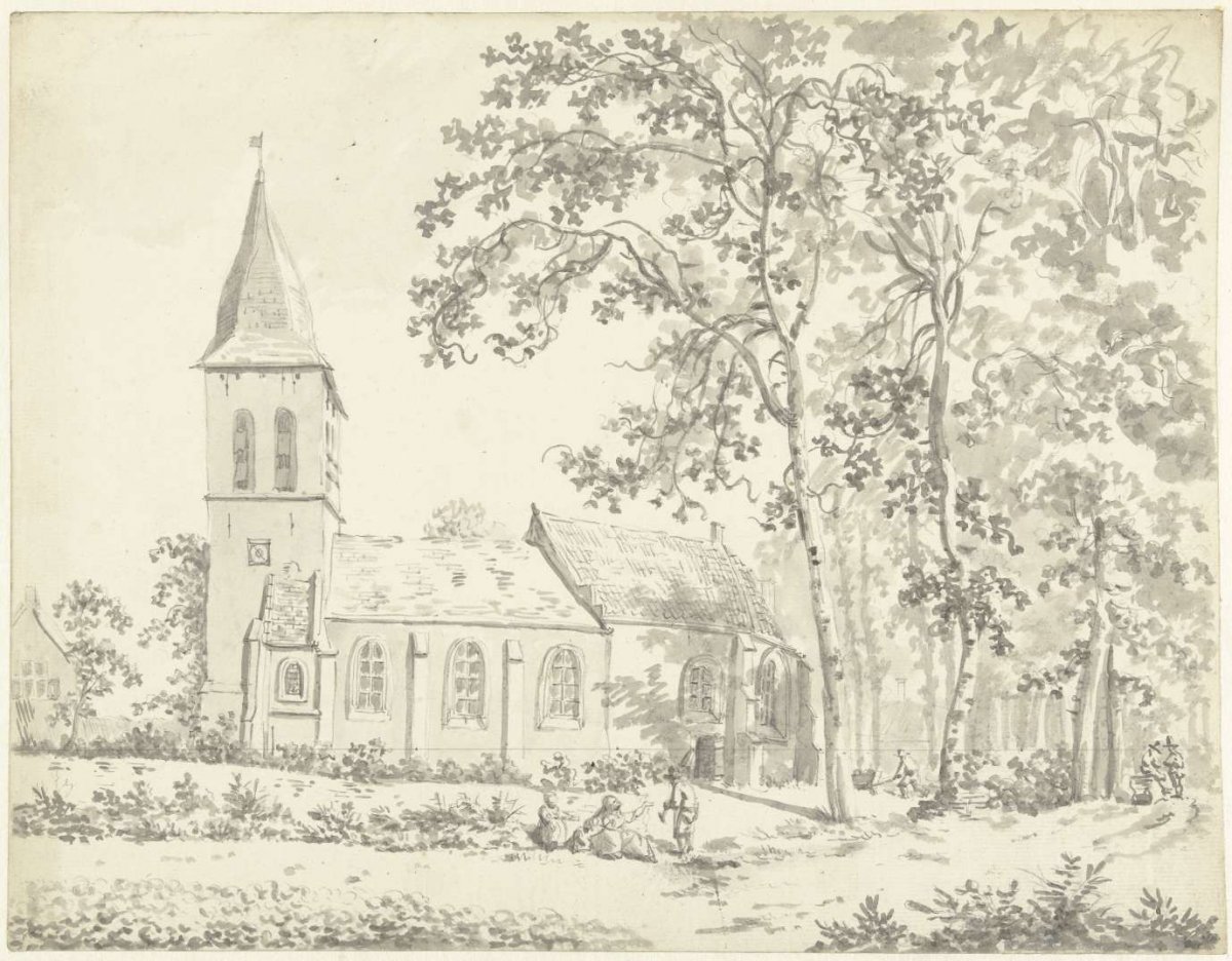The church at Schore, on South Beveland, anonymous, c. 1700 - c. 1800