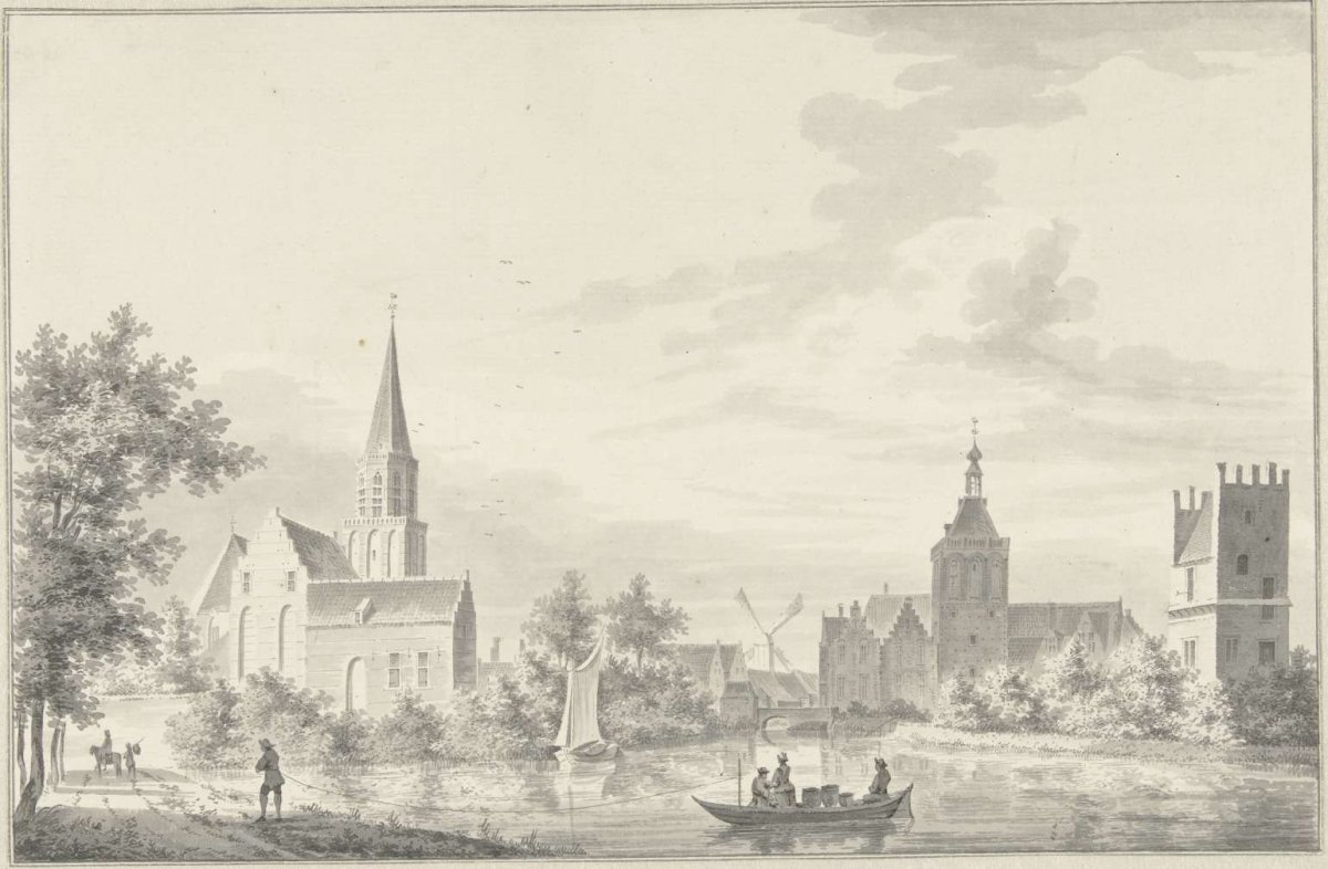 View of Culemborg, Pieter Jan van Liender, 1756