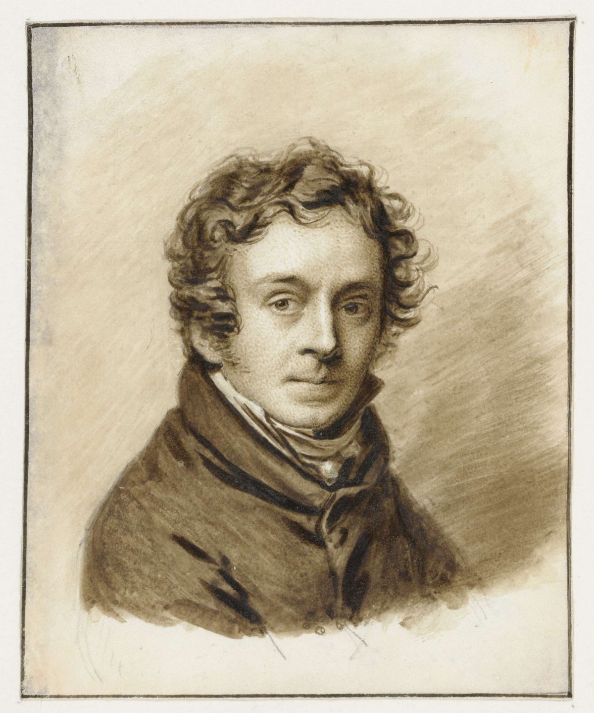 Self-portrait of Pieter Christopher Wonder, Pieter Christoffel Wonder, 1817