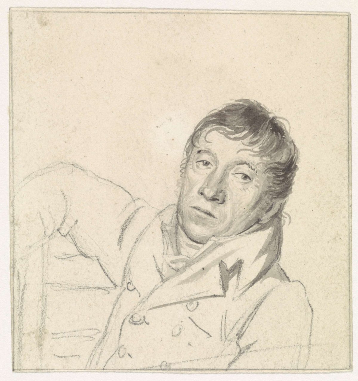 Portrait of Hendrik de Flines, Hendrik Willem Caspari, 1780 - 1829