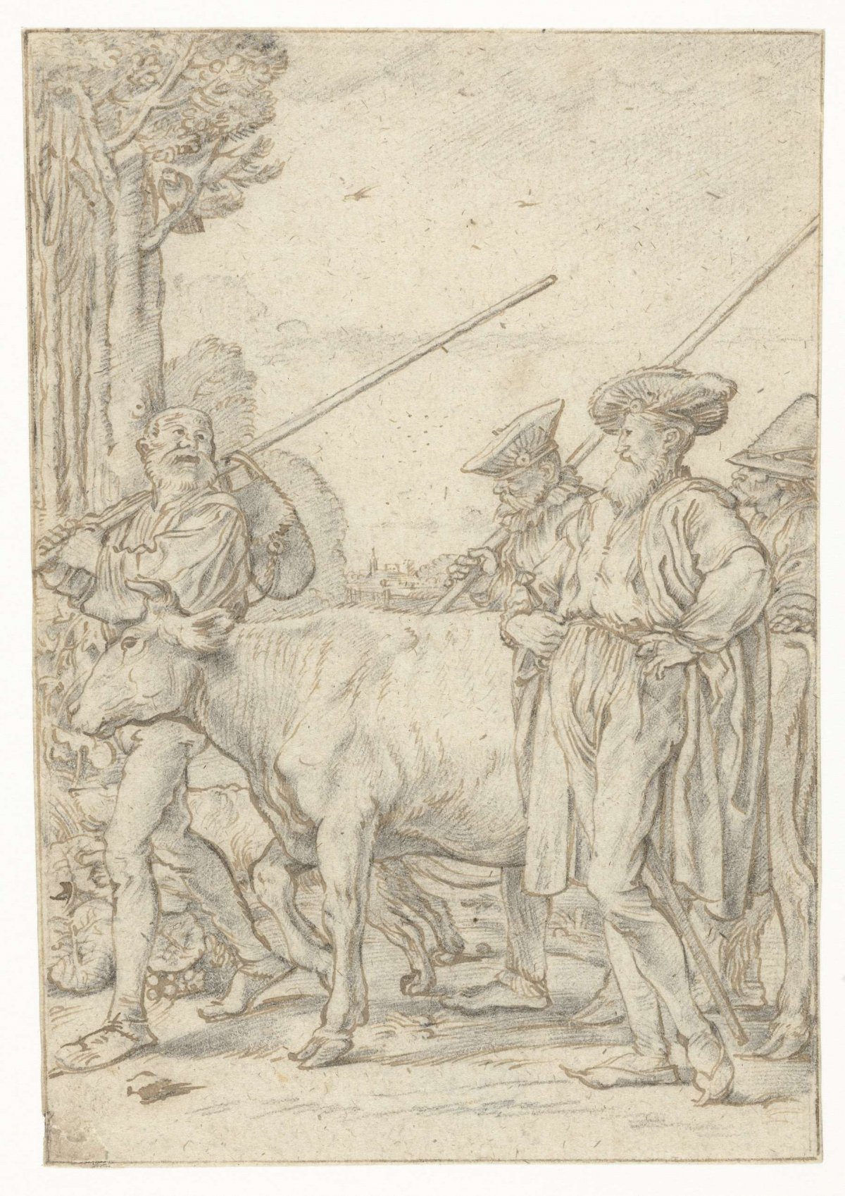 Bailiff has cow taken away, Willem Pietersz Buytewech, 1618