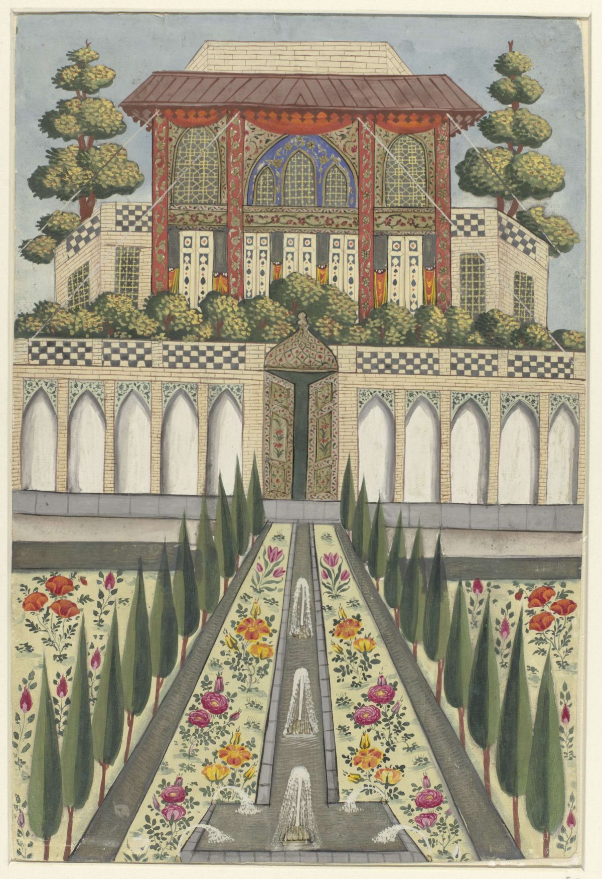 Palace Garden of Hazar Jarib in Aliabad, anonymous, 1600 - 1649