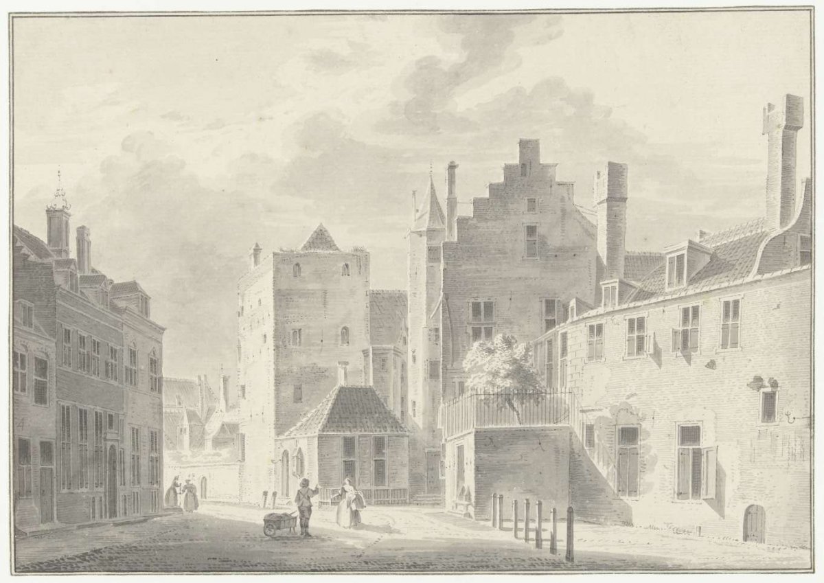 Behind the Dom in Utrecht, Pieter Jan van Liender, 1755