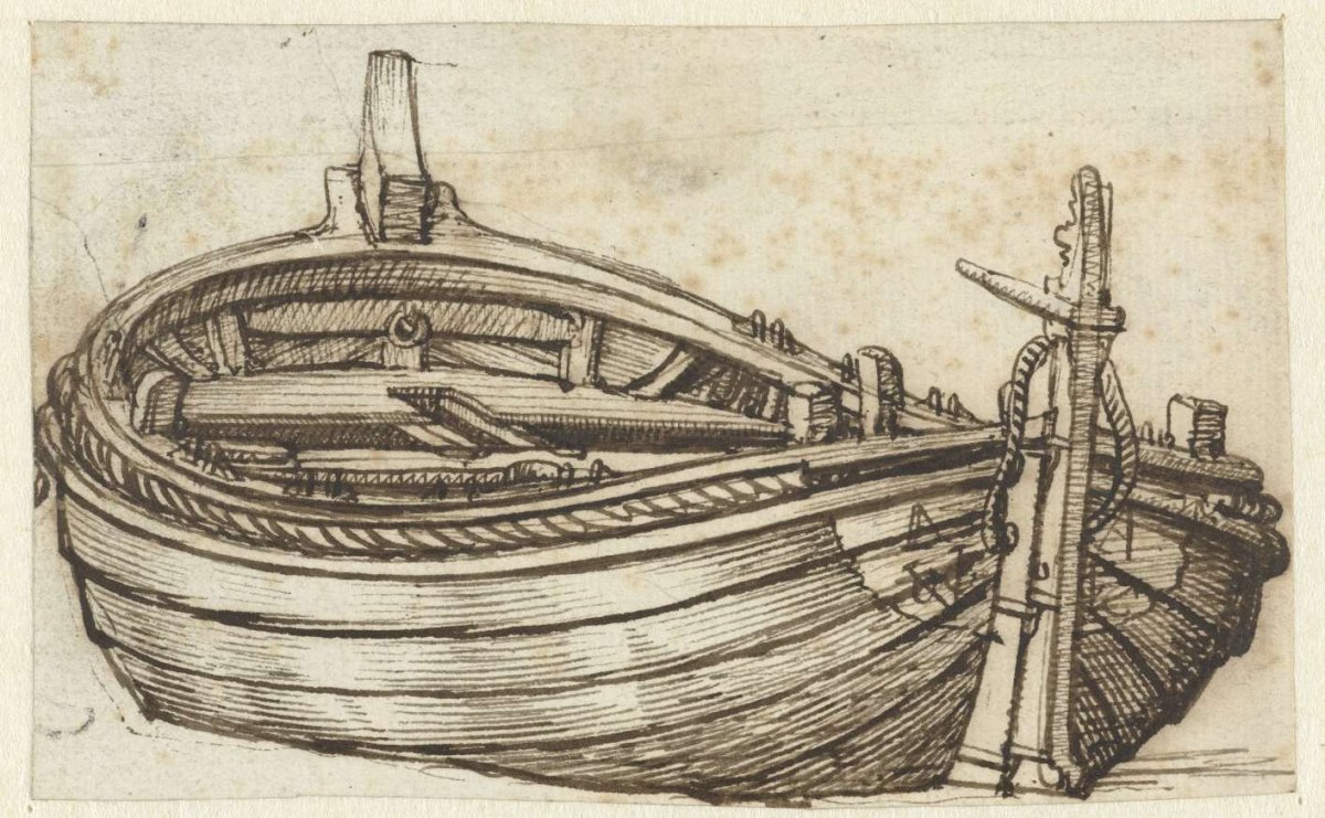 Barge, in abbreviated form, Jacob Esselens, 1636 - 1687