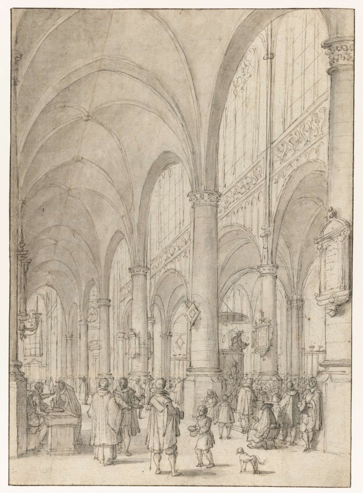 Interior of the church of Saint James in Antwerp, Daniël de Blieck, 1600 - 1673