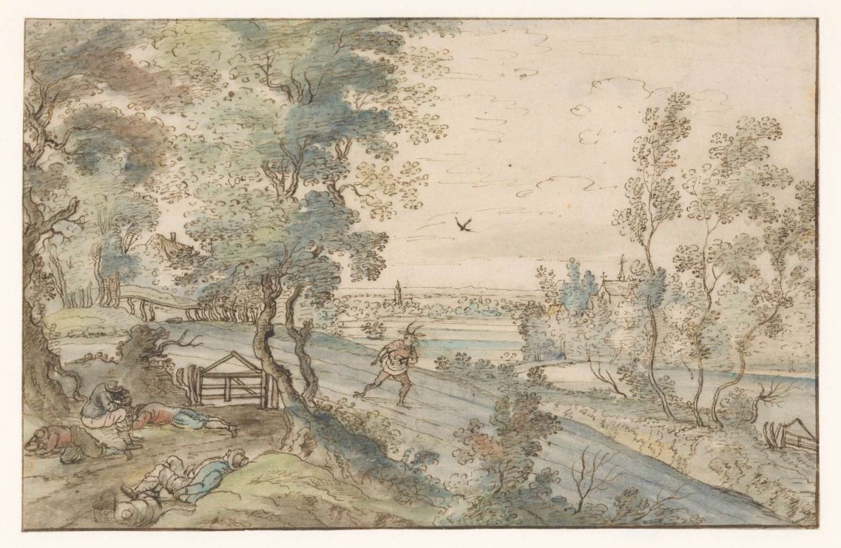 The devil sows weeds among the grain, anonymous, 1643