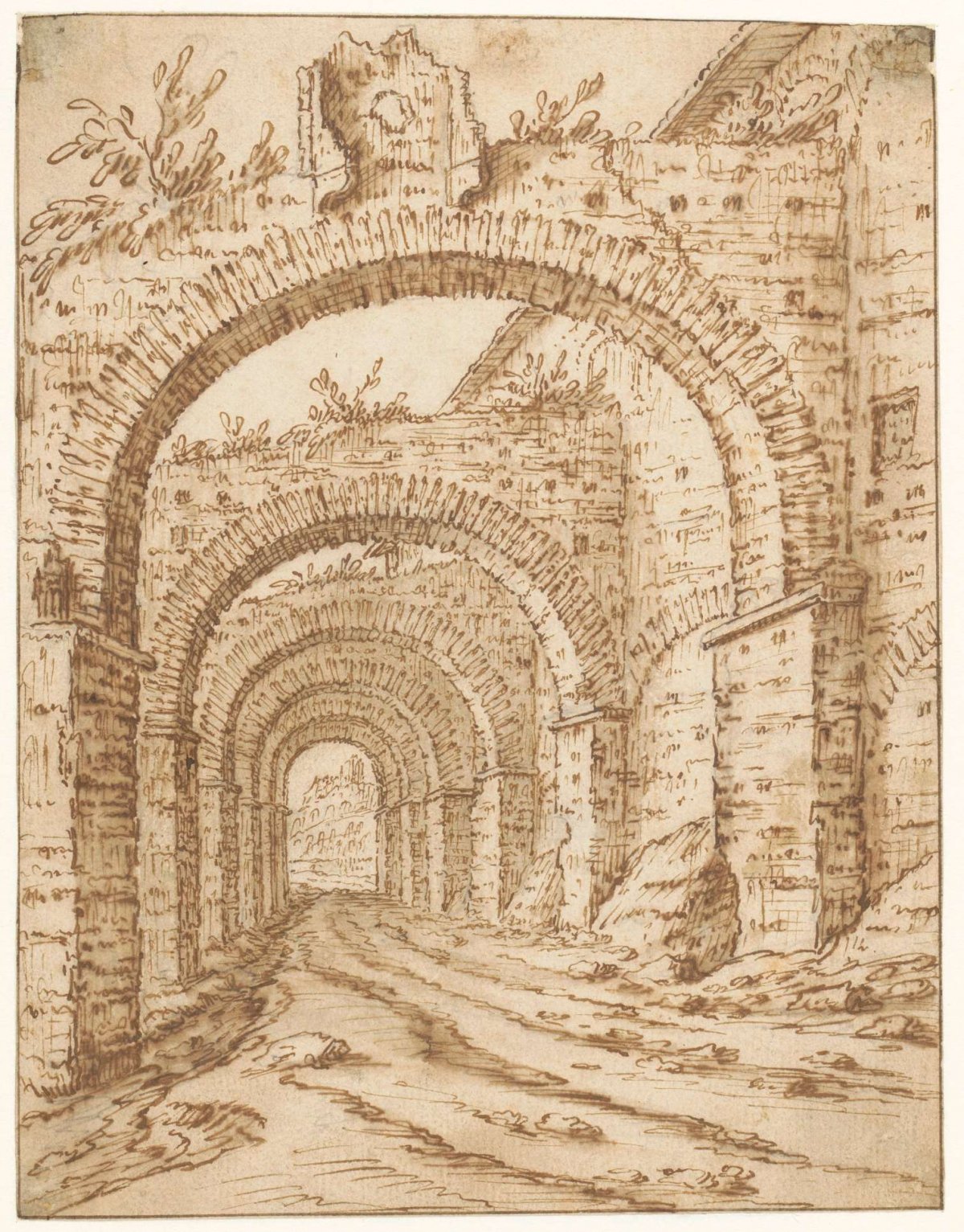 De Clivus Scauri te Rome, Tobias Verhaecht, 1571 - 1590