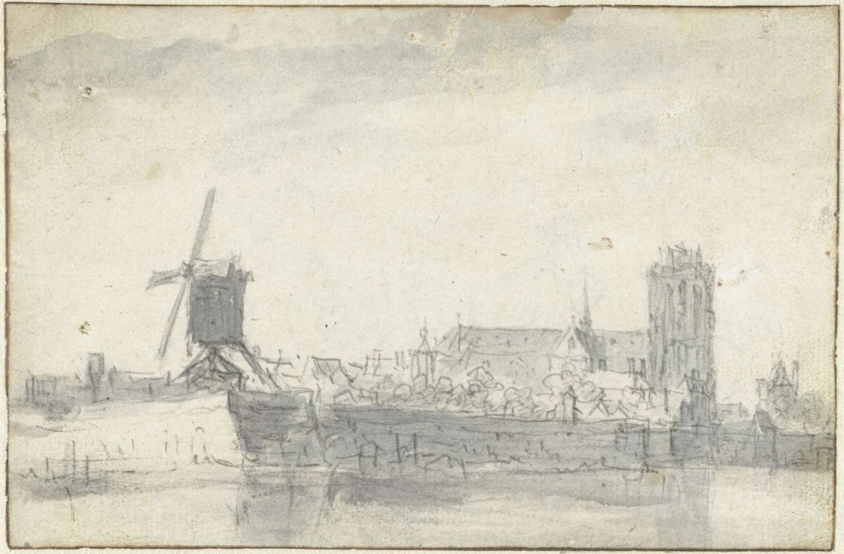 View of Dordrecht from the water, Jan van Goyen, 1647