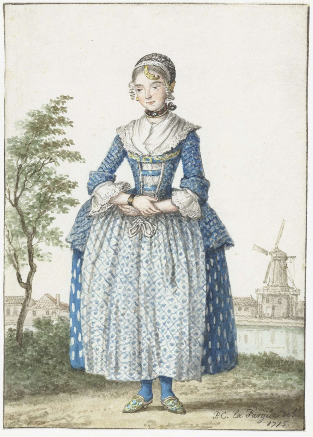 North Holland girl, Paulus Constantijn la Fargue, 1775