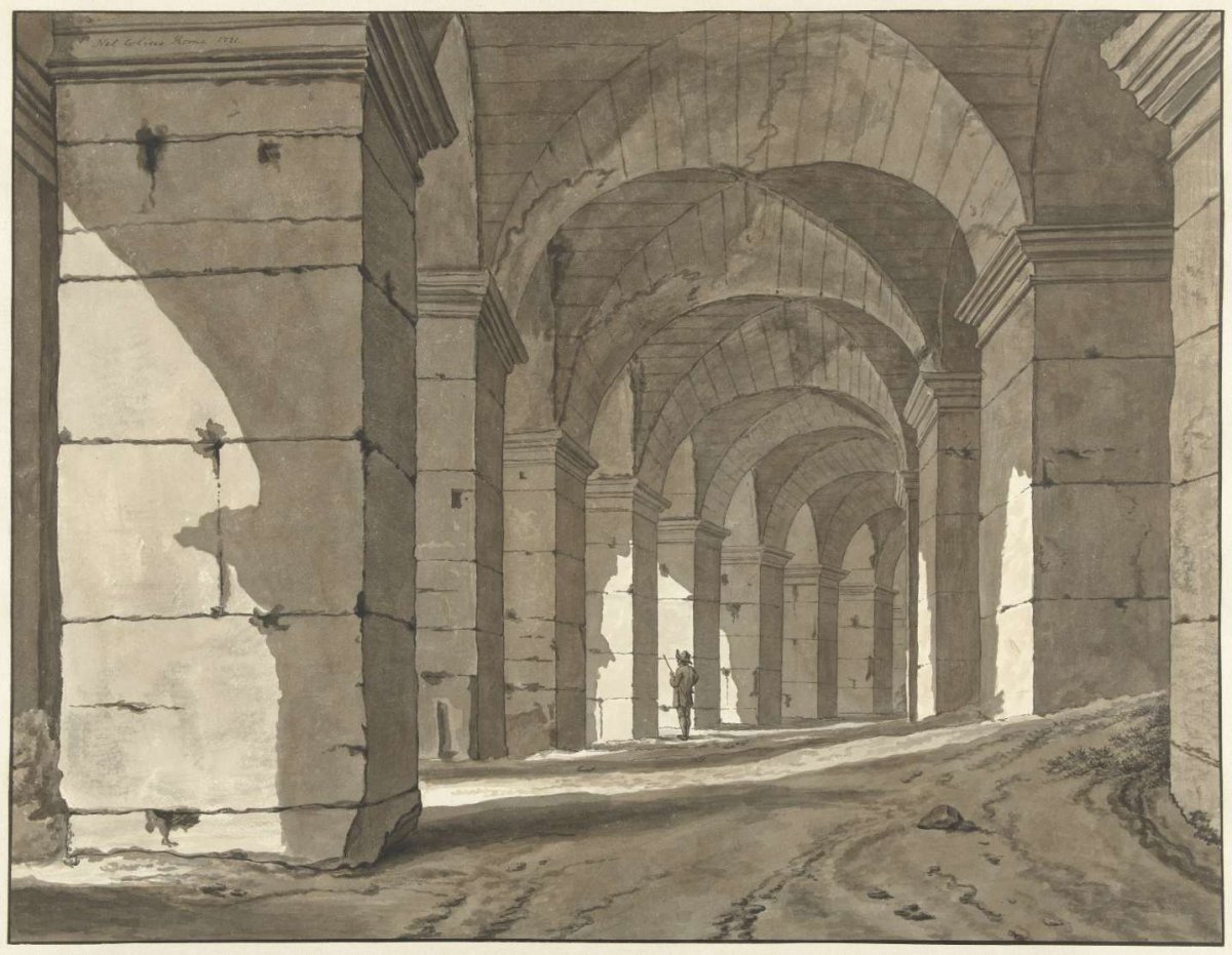 View into the Colosseum, Jean Grandjean, 1765 - 1781