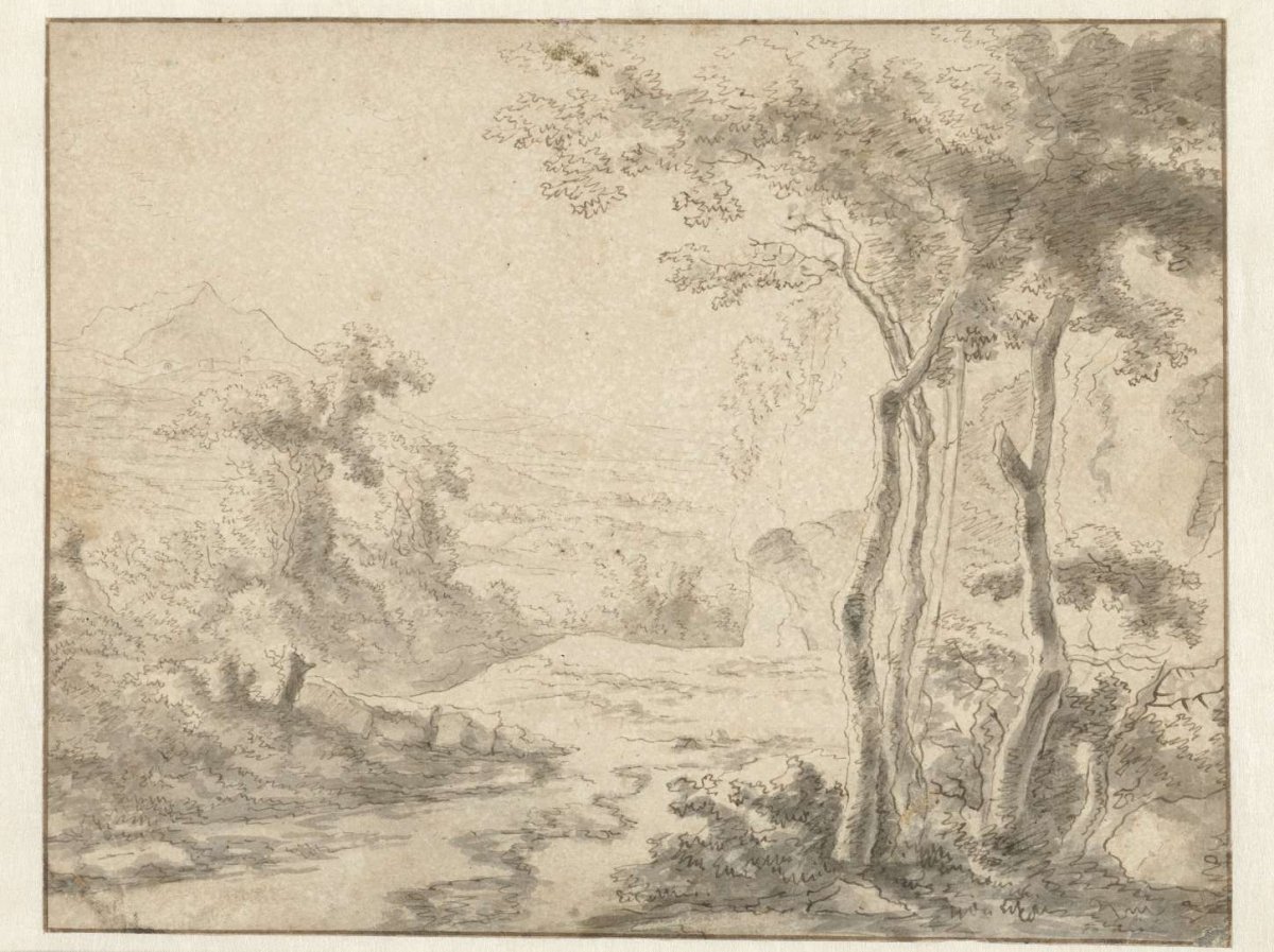Italian landscape, Herman van Swanevelt, c. 1610 - before 1655