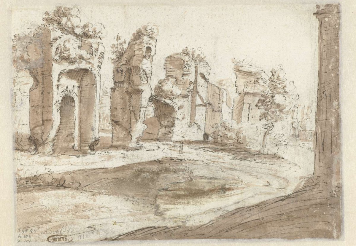View of ancient ruins, anonymous, 1600 - 1699