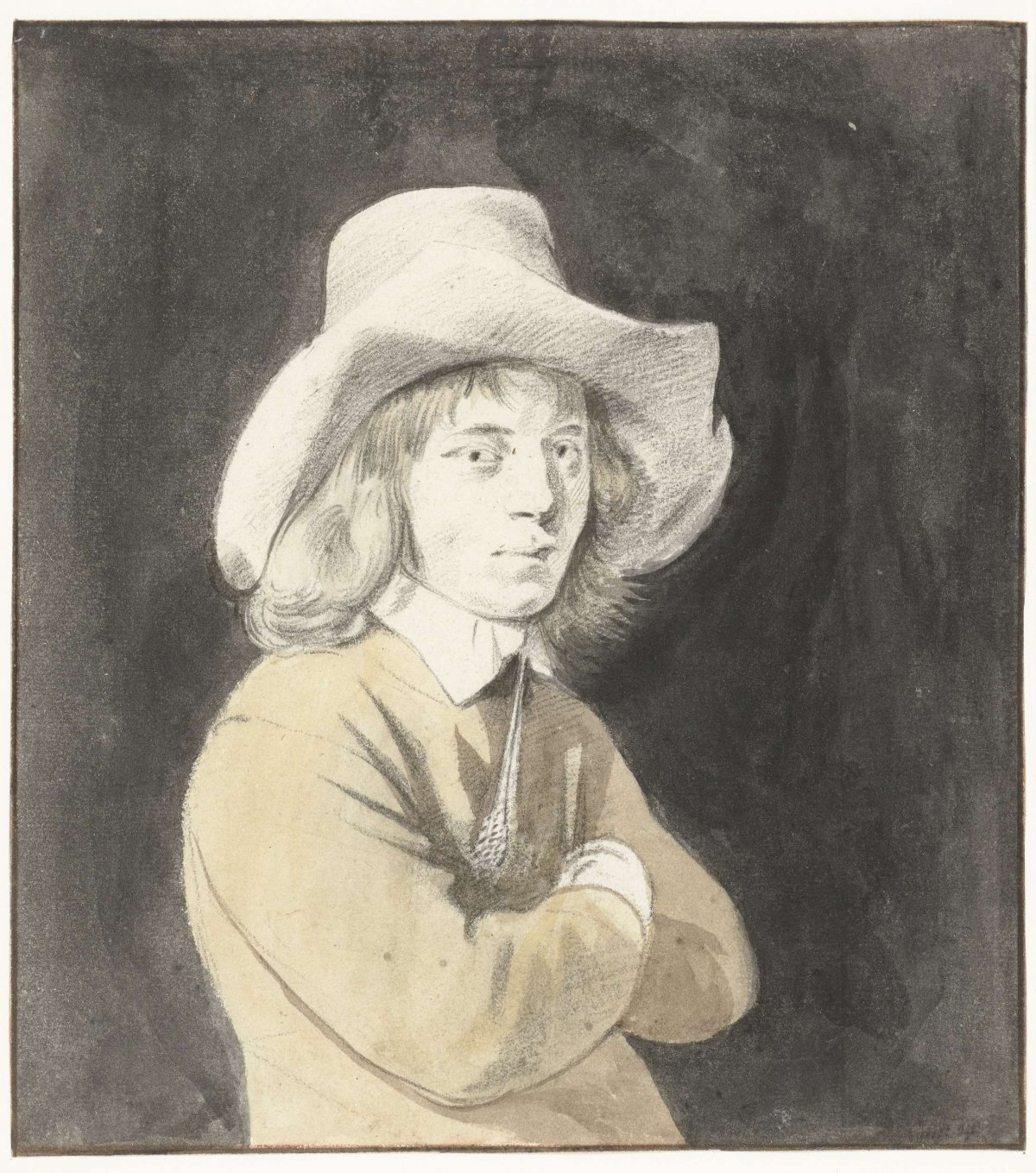 Study of a man, Jan de Bray, 1637 - 1697