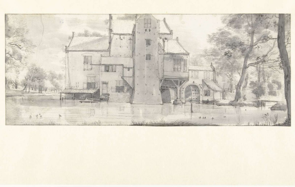 View of Kasteel Hagestein, Roelant Roghman, c. 1646 - c. 1647