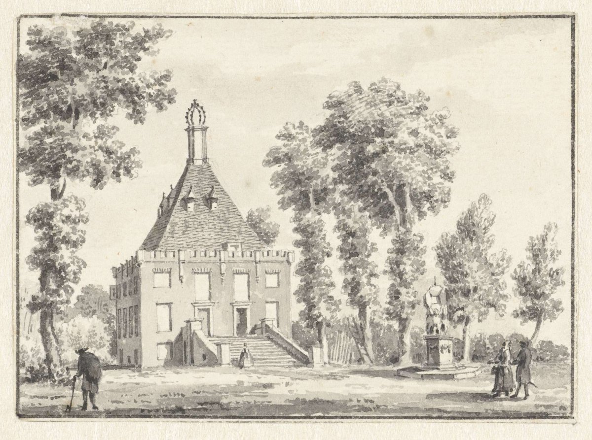 The house Ameliastein or Amaliestein near Vianen, Hendrik Spilman, 1733 - 1784