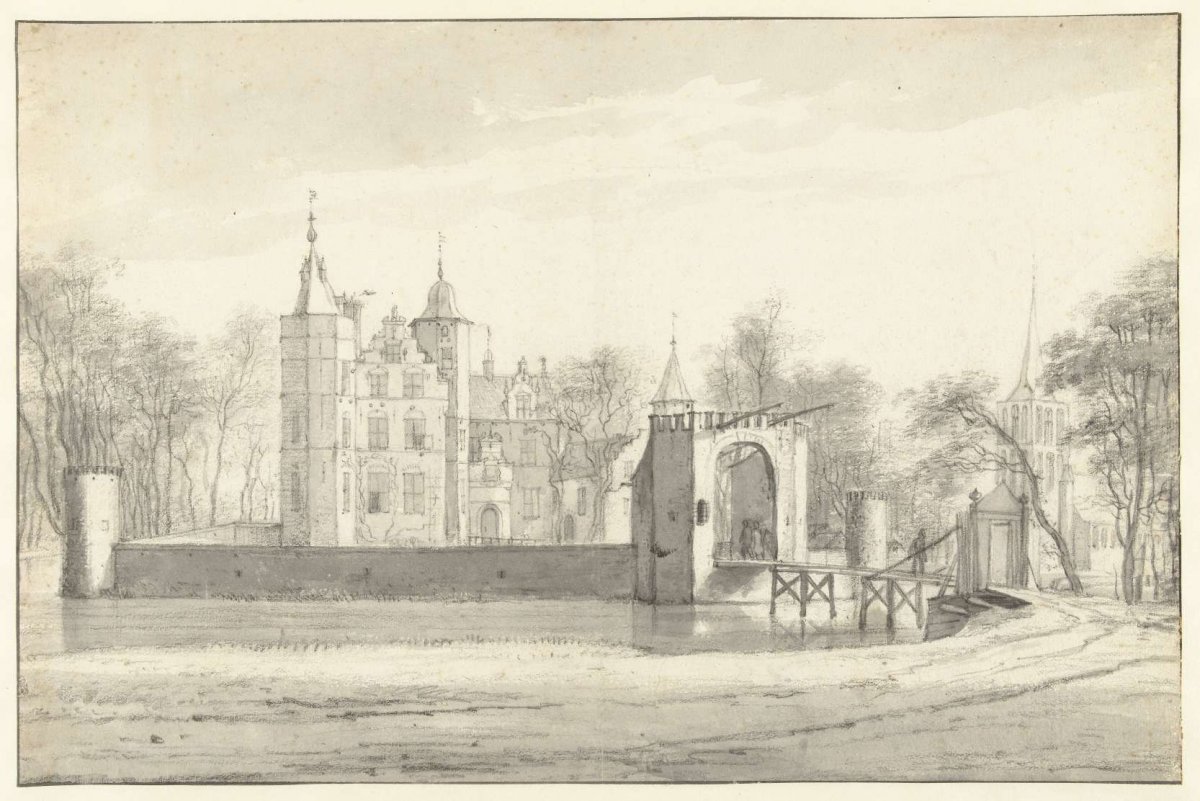 Oosterwijk Castle near Heukelum, Roelant Roghman, c. 1646 - c. 1647