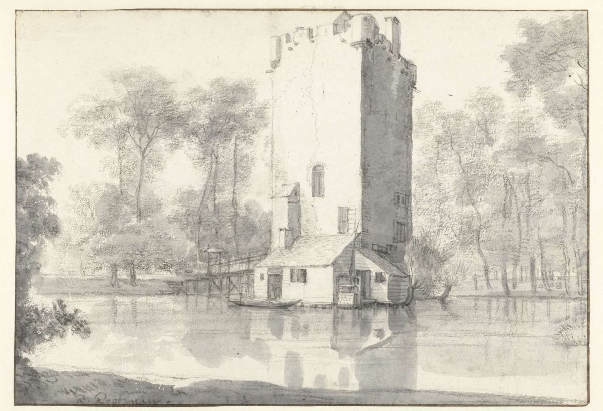 View of Huis te Vleuten, Seen from the North, Roelant Roghman, c. 1646 - c. 1647