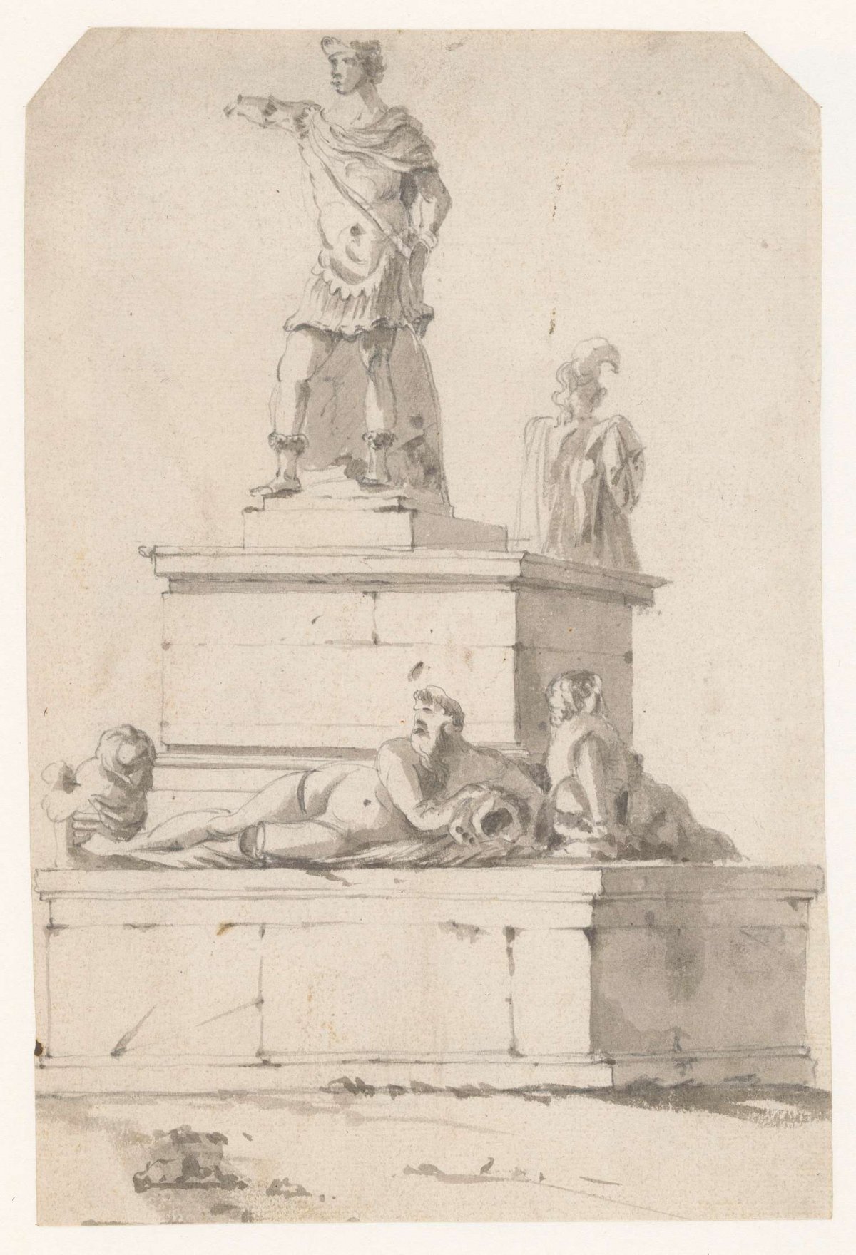 Statue of a Roman, anonymous, 1600 - 1699