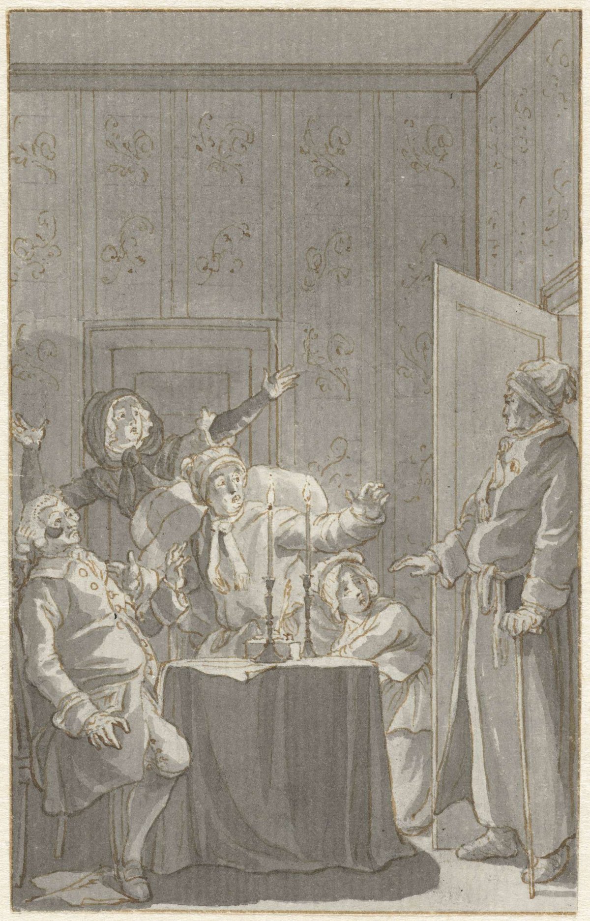 Illustration for the play The failed deception by F.W. Gotter, Reinier Vinkeles (I), 1791