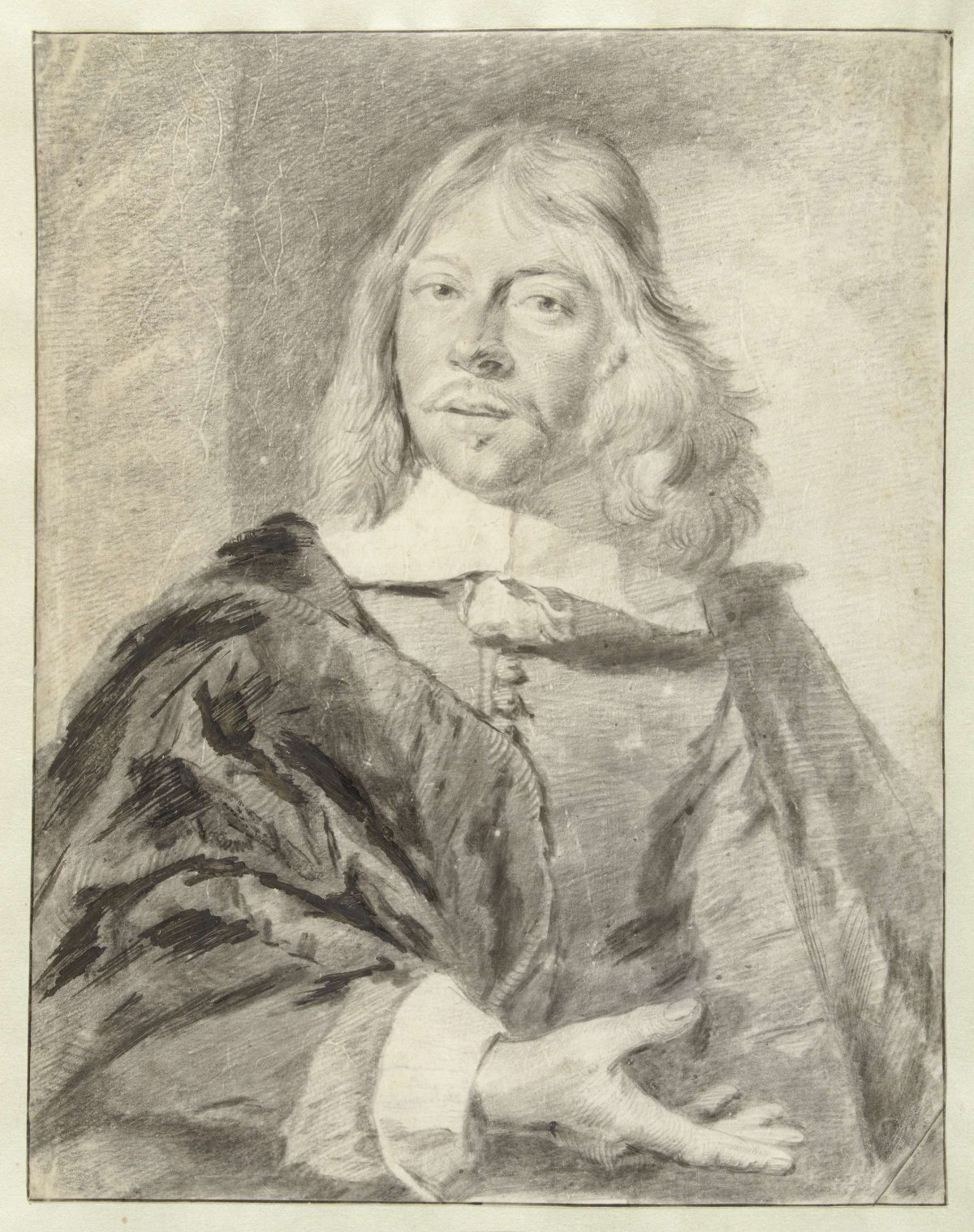 Portrait of a Man, Probably Philips Wouwerman (1619-1668), anonymous, c. 1650 - c. 1700