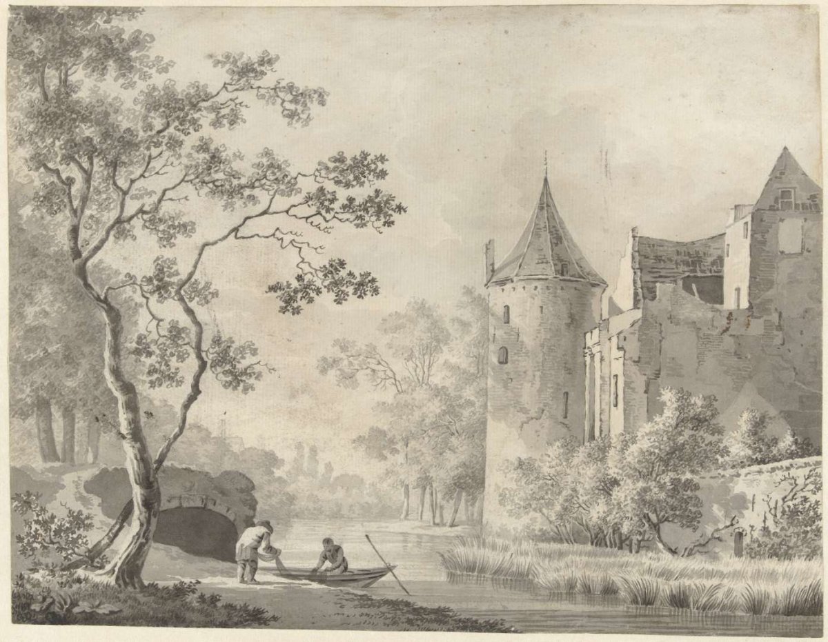 The castle ter Haar near Vleuten, anonymous, 1700 - 1800