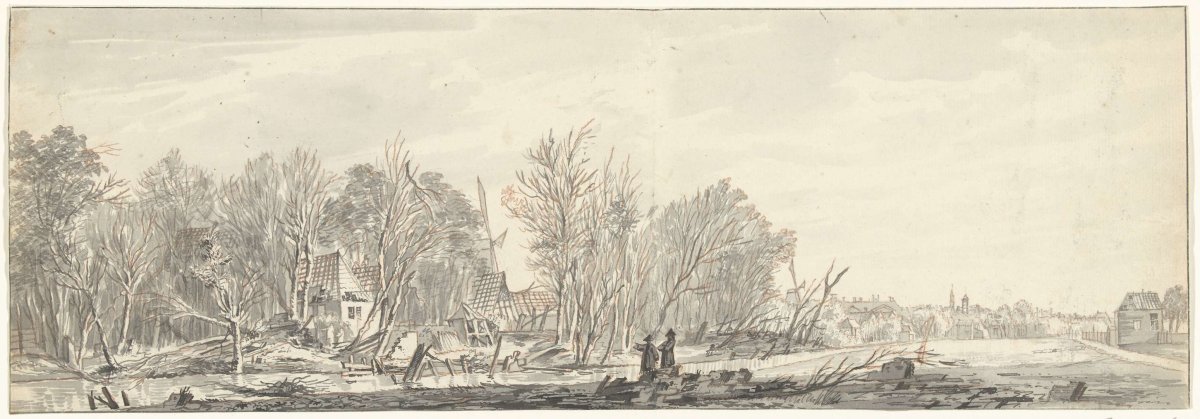 Ruins of the Sollenburg gunpowder factory after the explosion on Aug. 14, 1758, anonymous, 1758 - 1799
