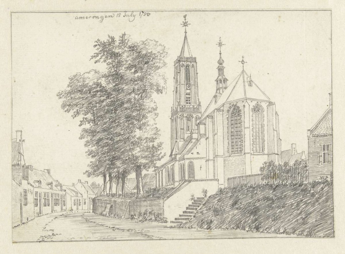 Gezicht in Amerongen, Jan de Beijer, 1750