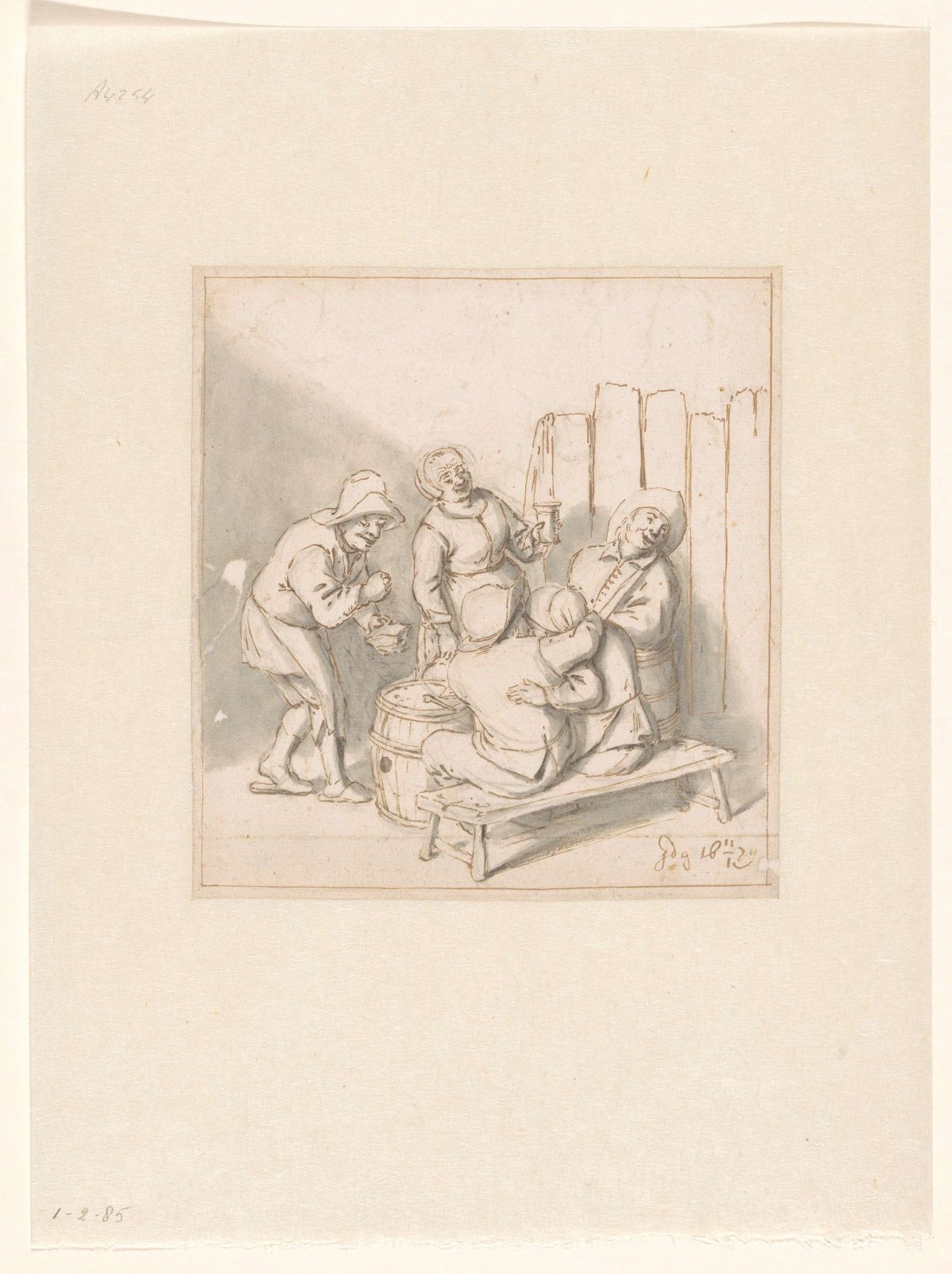 Herbergscène, Johannes de Groot, 1679