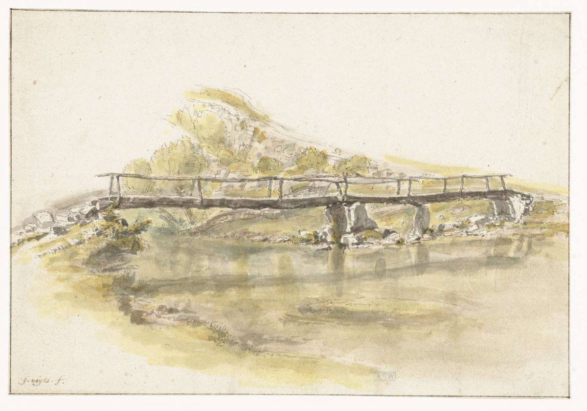 Houten bruggetje, Gilles Neyts, 1633 - 1687
