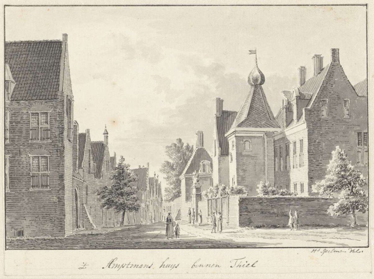 The Ambtmanshuis in Tiel, Hendrik Spilman, 1734 - 1784