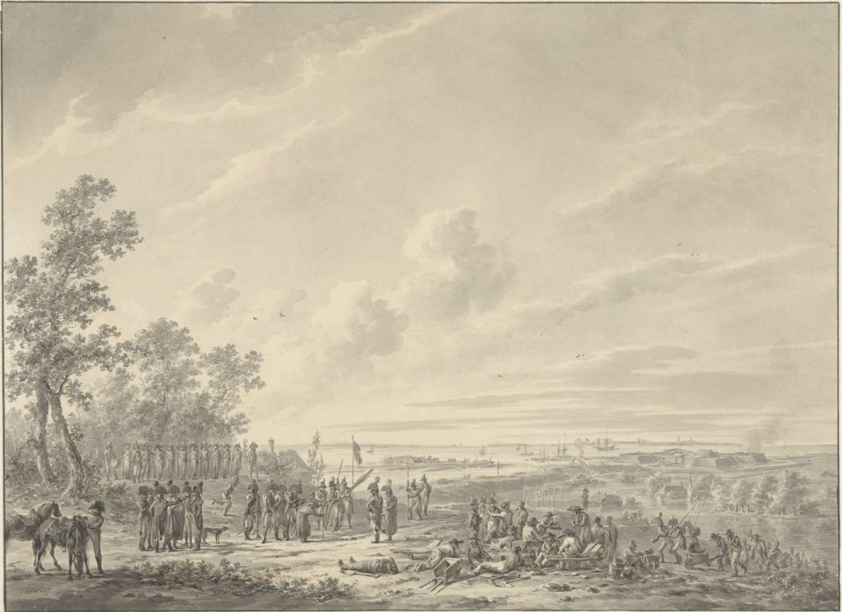 The Scheldt fortified by French troops, Dirk Langendijk, 1804