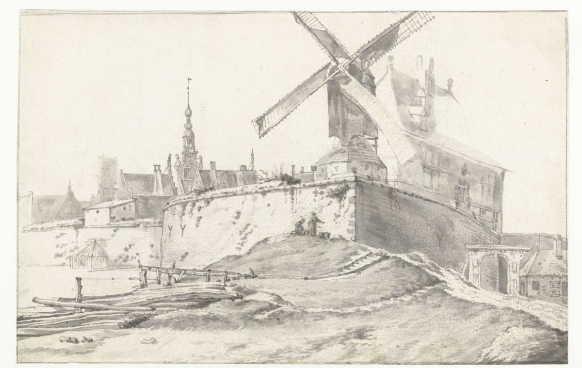 View of Dordrecht, Roelant Roghman, 1637 - 1692