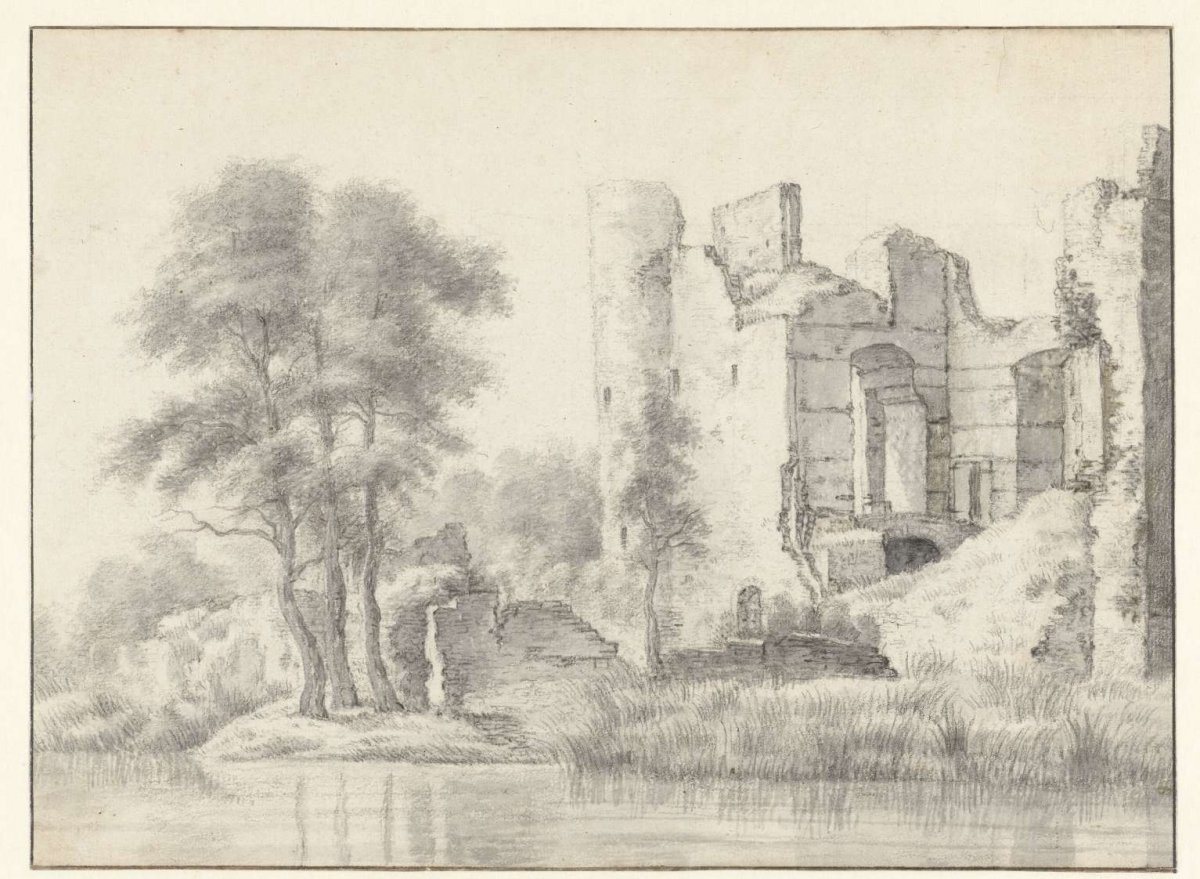 View of the Ruins of Kasteel te Heenvliet, Roelant Roghman, c. 1646 - c. 1647