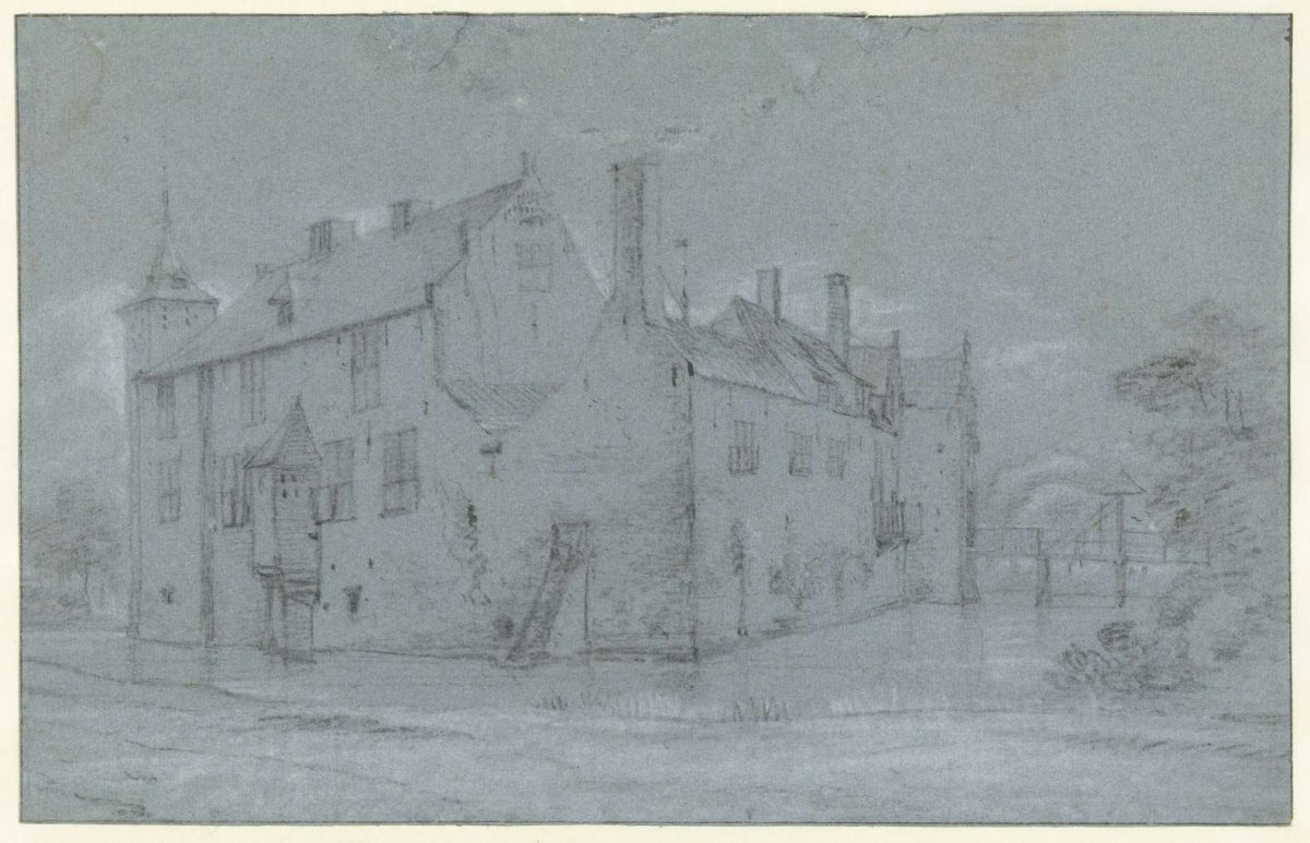 View of Kasteel Oud-Heusden (also known as Nieuwenroy), Roelant Roghman, c. 1646 - c. 1647