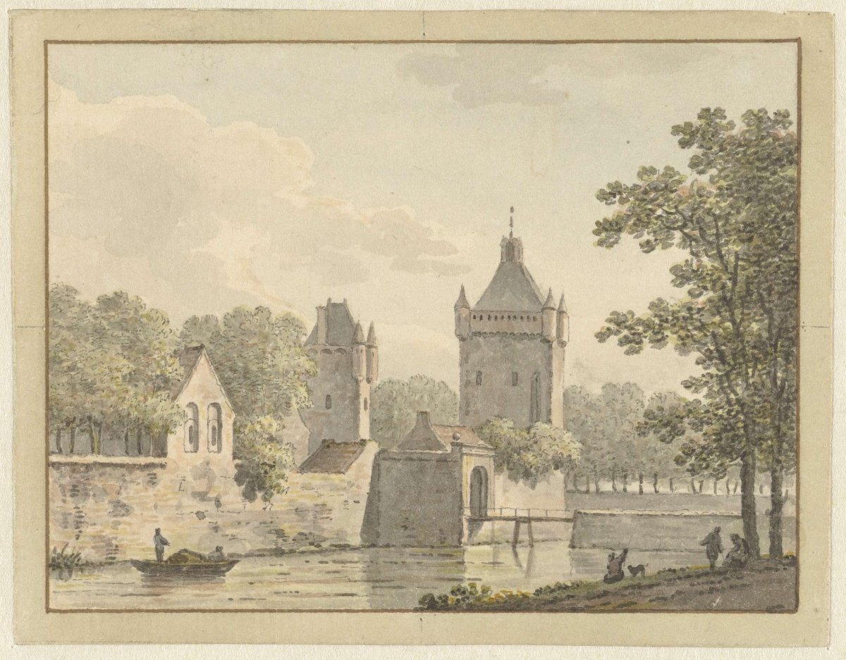 Castle De Pol at Vianen, Johann Heinrich Müntz, 1769
