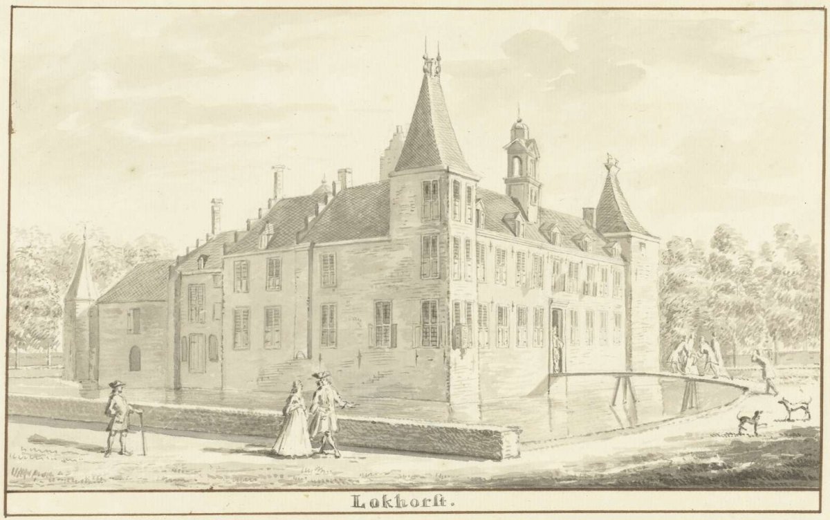 Lockhorst Castle or Oud-Teylingen near Warmond, Aert Schouman, 1754