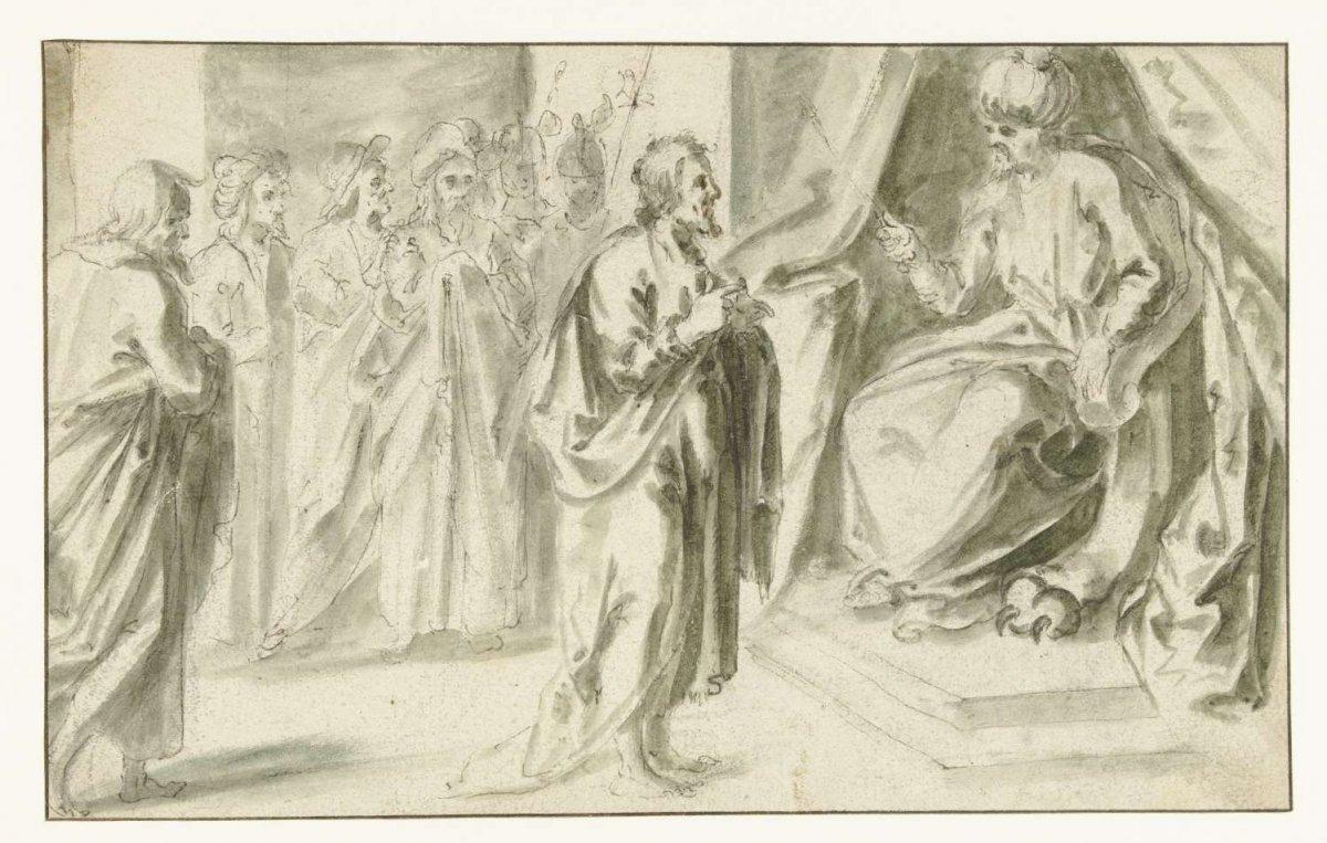 Joseph explains the dreams of Pharaoh, Karel van Mander, 1558