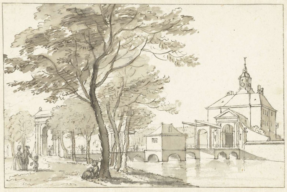 The Muiderpoort, Amsterdam, Reinier Vinkeles (I), 1768